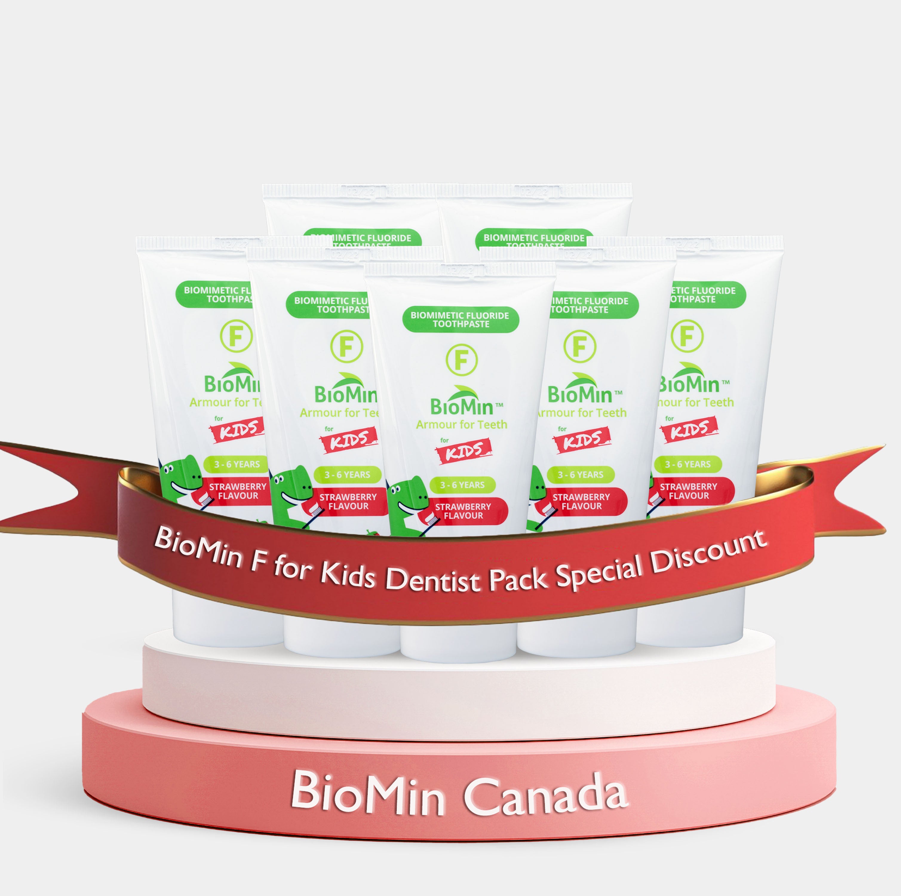 Dentist BioMin F for Kids 7 tubes