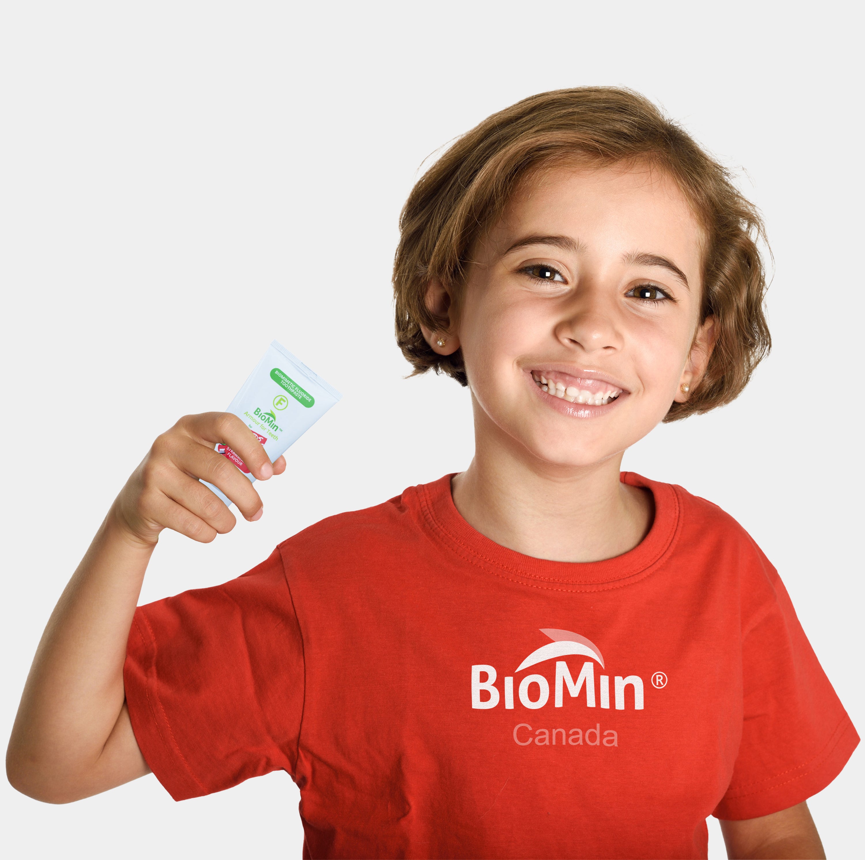 Pasta de dientes de fresa BioMin F for Kids