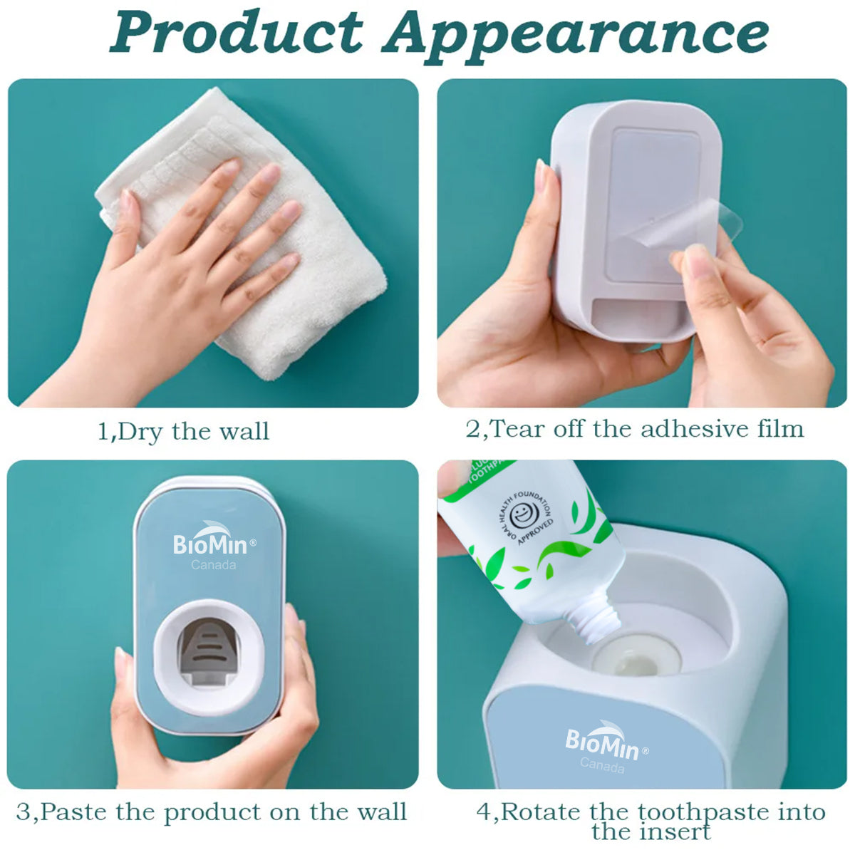 EasyDispense: Toothpaste Wall-mounted Dispenser