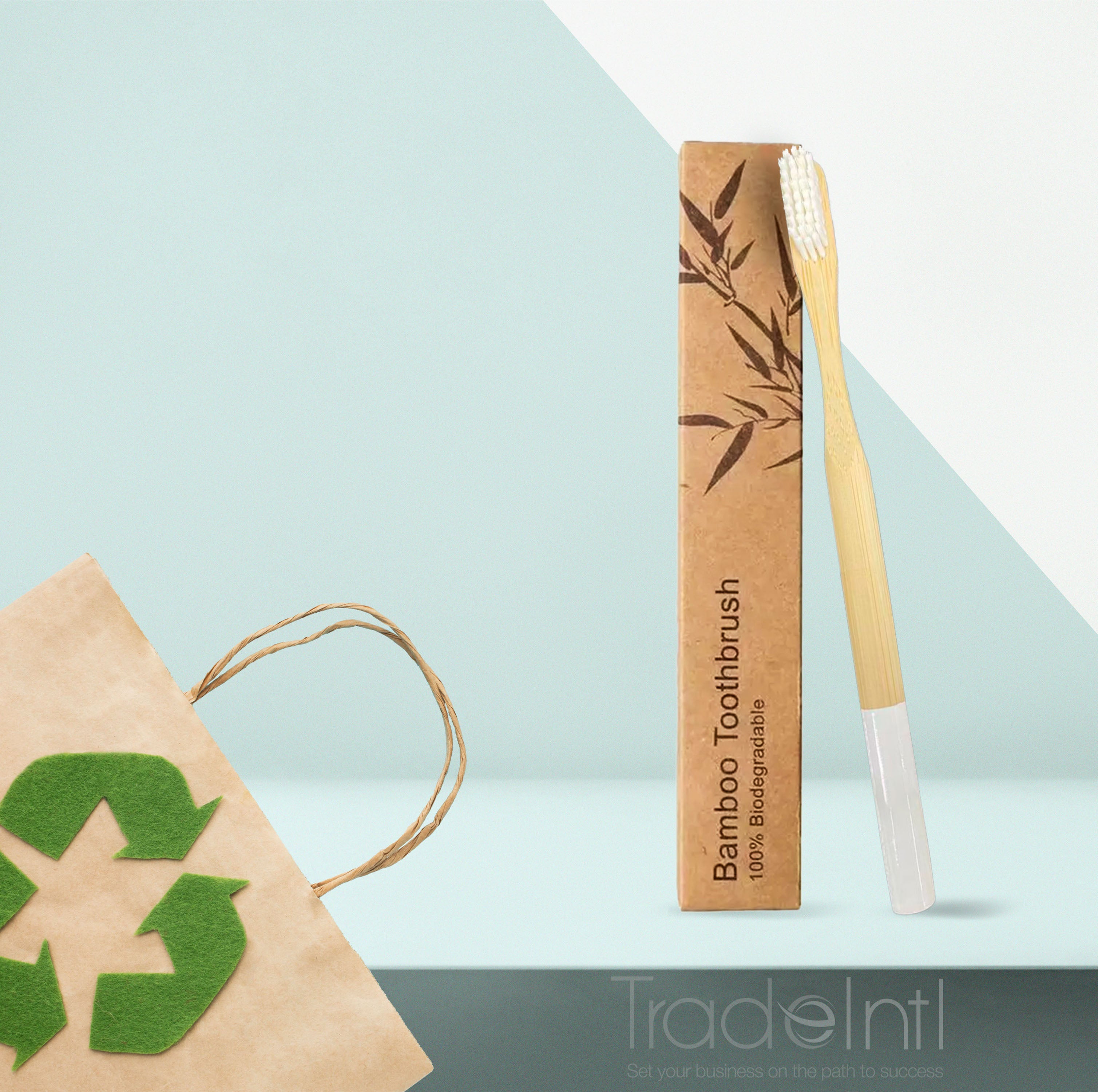 Brosse à dents en bambou biodégradable durable